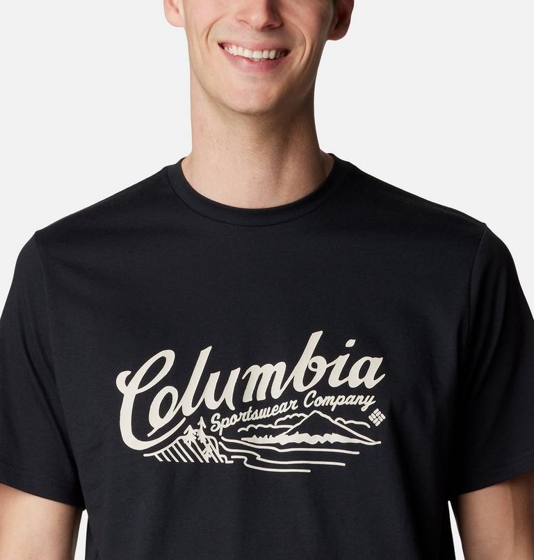 Men's Rockaway River Graphic T-Shirt, Color: Black, Scripted Scene, image 4