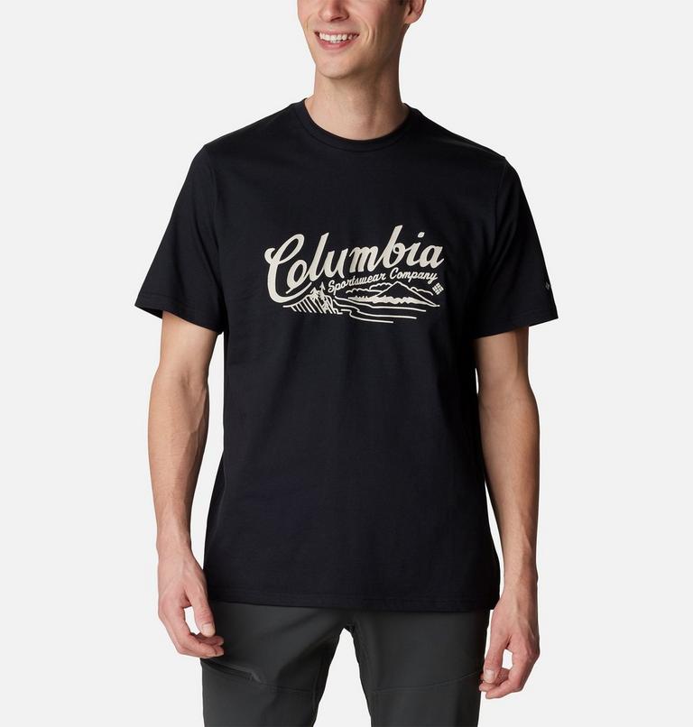 Men's Rockaway River Graphic T-Shirt, Color: Black, Scripted Scene, image 1