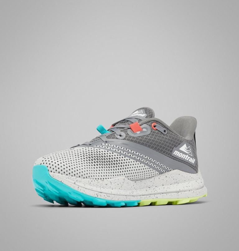 Women's Montrail Trinity FKT Trail Running Shoe, Color: Grey Ice, Bright Aqua, image 8