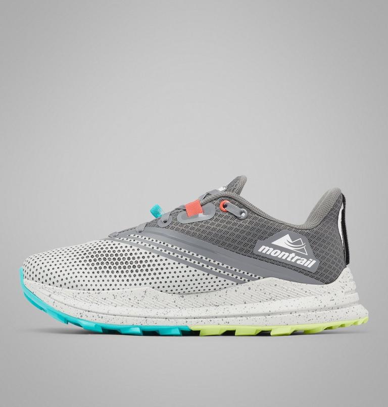 Women's Montrail Trinity FKT Trail Running Shoe, Color: Grey Ice, Bright Aqua, image 7