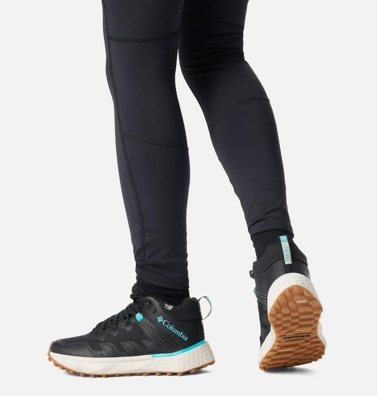 Women's Facet 75 Mid Outdry Waterproof Hiking Shoe, Color: Black, Bright Aqua, image 11