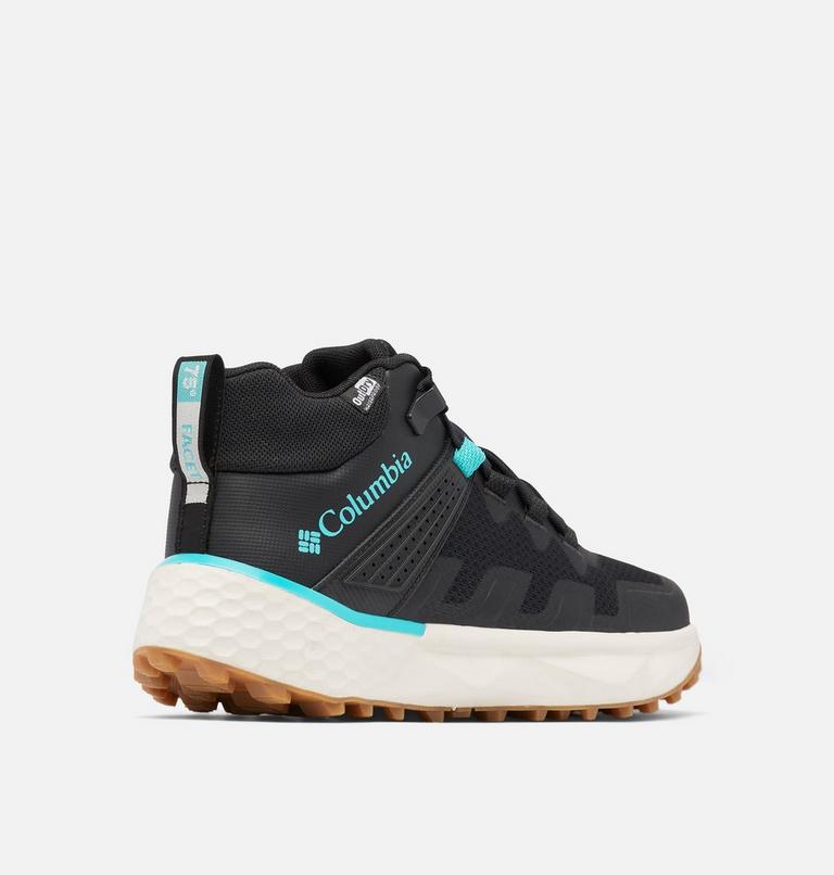 Women's Facet 75 Mid Outdry Waterproof Hiking Shoe, Color: Black, Bright Aqua, image 10