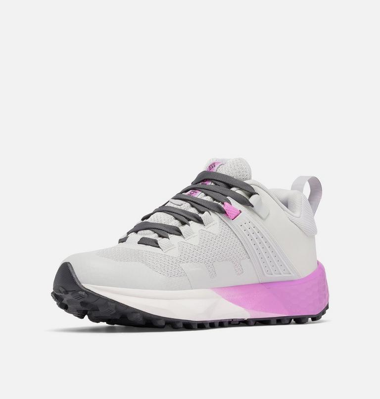 Women's Facet 75 Outdry Waterproof Hiking Shoe, Color: Grey Ice, Berry Patch, image 7