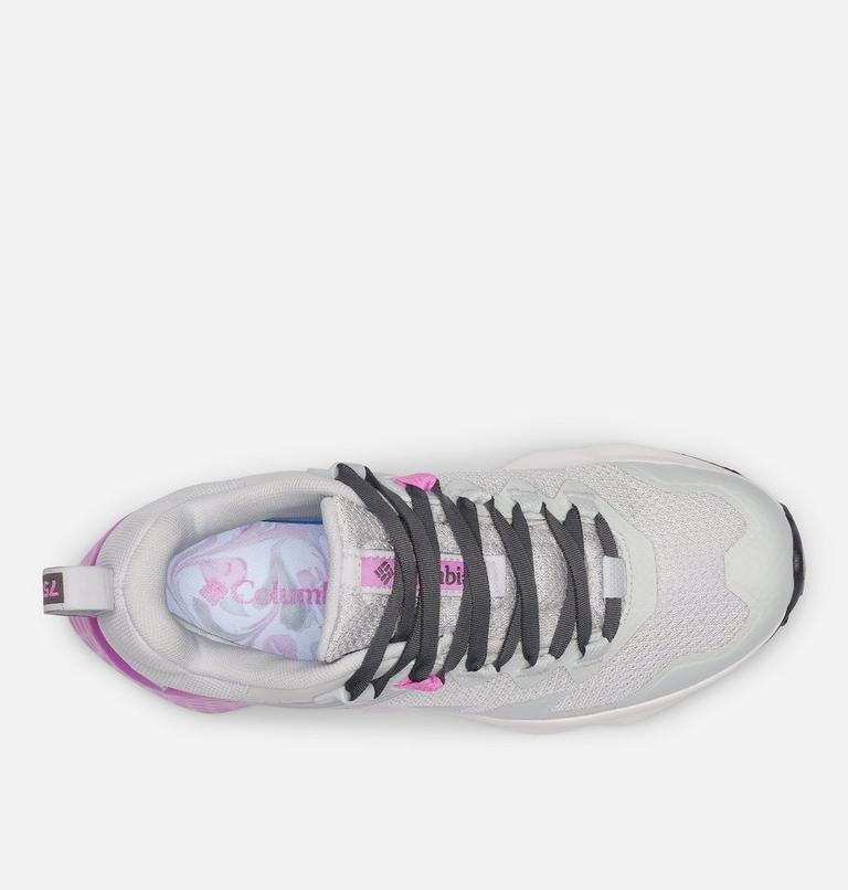 Women's Facet 75 Outdry Waterproof Hiking Shoe, Color: Grey Ice, Berry Patch, image 4