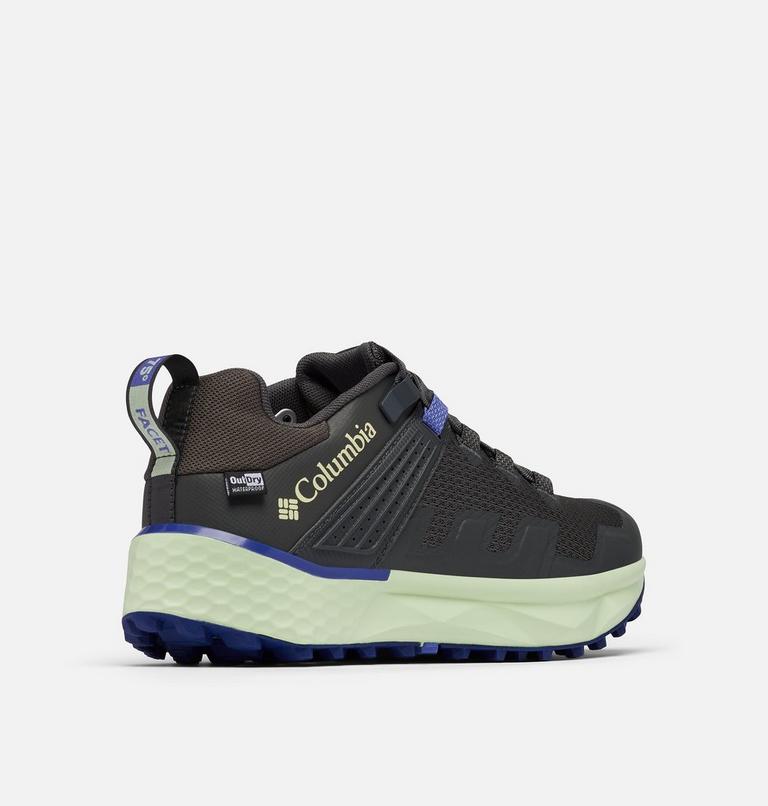 Women's Facet 75 Outdry Waterproof Hiking Shoe, Color: Dark Grey, Key West, image 9
