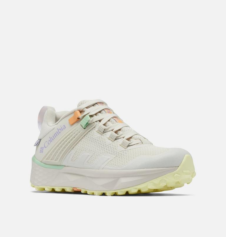 Women's Facet 75 Outdry Waterproof Hiking Shoe, Color: Light Sand, Frosted Purple, image 2