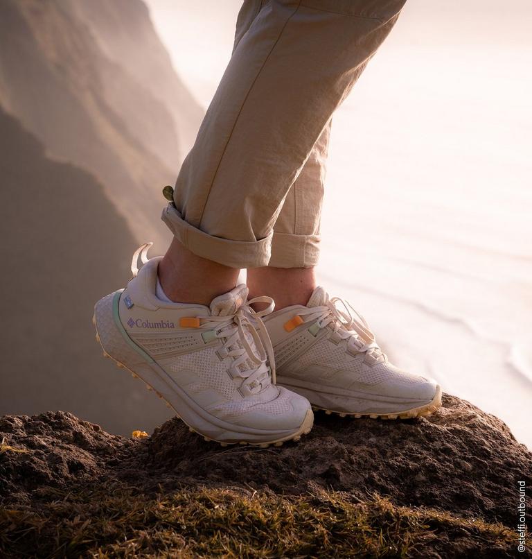 Women's Facet 75 Outdry Waterproof Hiking Shoe, Color: Light Sand, Frosted Purple, image 10