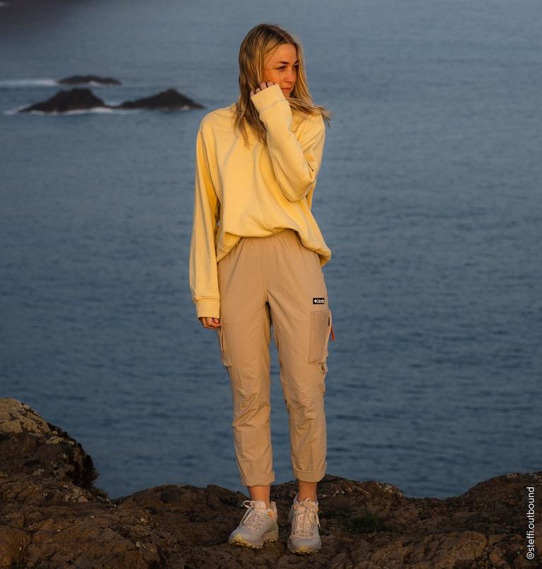 Women's Facet 75 Outdry Waterproof Hiking Shoe, Color: Light Sand, Frosted Purple, image 11