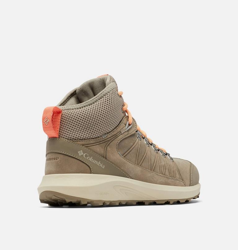 Women's Trailstorm Crest Mid Waterproof Hiking Shoe, Color: Kettle, Peach, image 9
