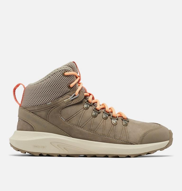 Women's Trailstorm Crest Mid Waterproof Hiking Shoe, Color: Kettle, Peach, image 1
