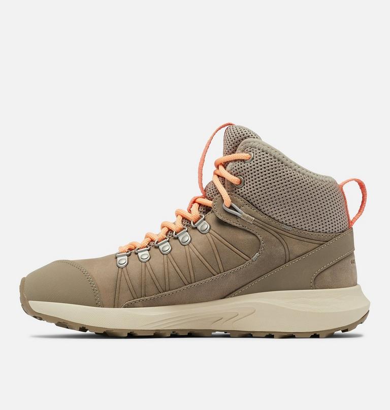 Women's Trailstorm Crest Mid Waterproof Hiking Shoe, Color: Kettle, Peach, image 5