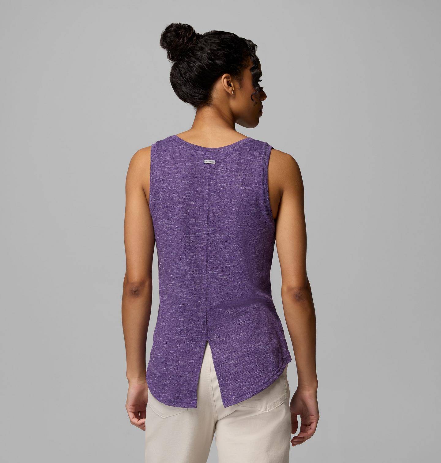 Женский топ Columbia Collegiate Cades Cape Tank - LSU, цвет: Яркий фиолетовый — фото 3