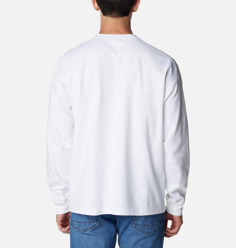 Men's Duxbery Relaxed Long Sleeve T-Shirt, Color: White, Overlander Graphic, image 2