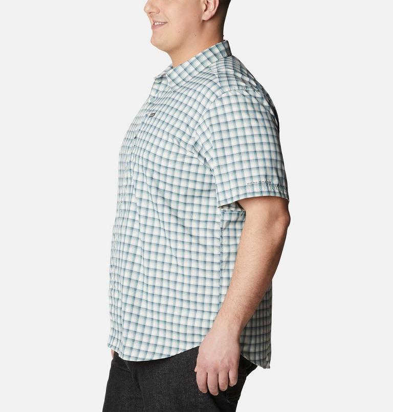 Men's Silver Ridge Utility Lite Novelty Short Sleeve Shirt - Extended size, Color: Niagara Pulaski Plaid, image 3