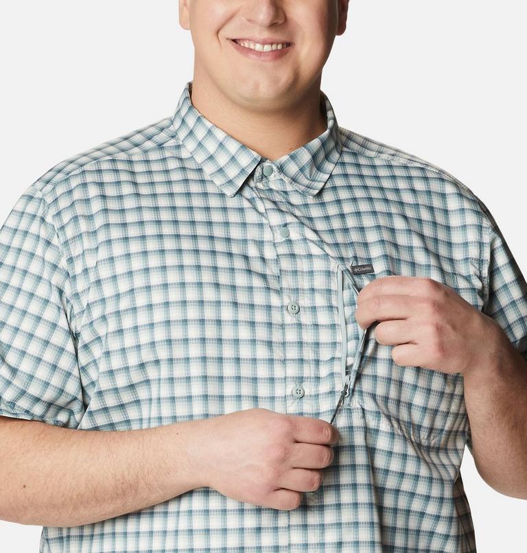Men's Silver Ridge Utility Lite Novelty Short Sleeve Shirt - Extended size, Color: Niagara Pulaski Plaid, image 4