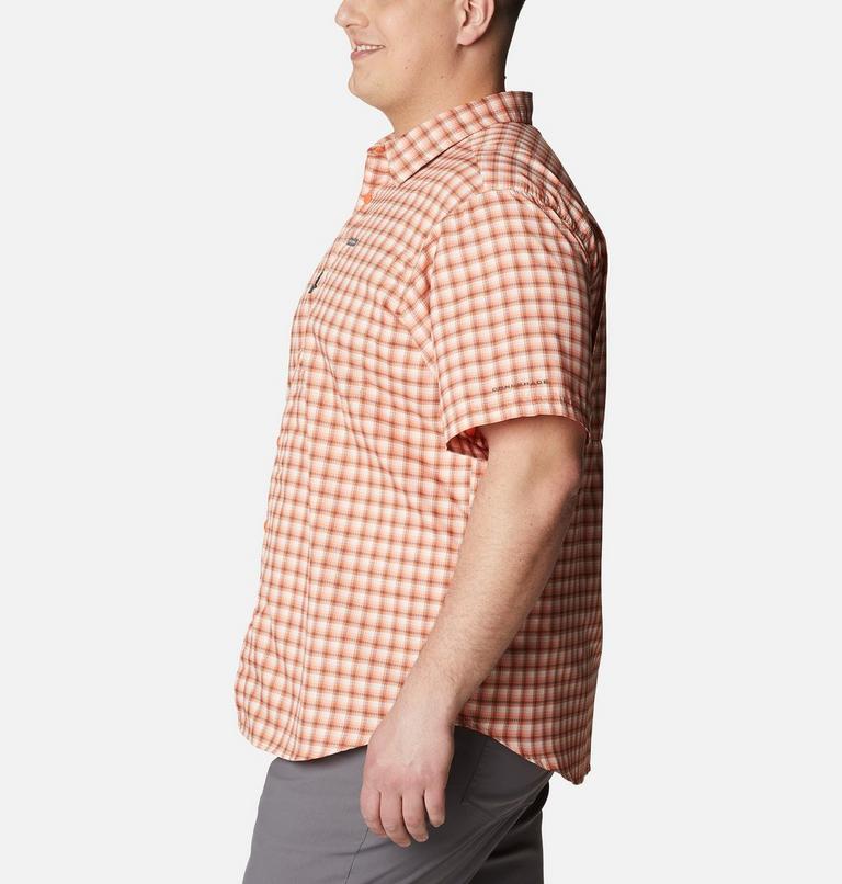Men's Silver Ridge Utility Lite Novelty Short Sleeve Shirt - Extended size, Color: Desert Orange Pulaski Plaid, image 3