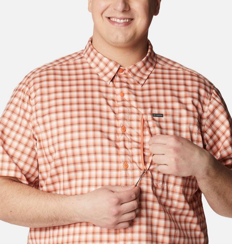 Men's Silver Ridge Utility Lite Novelty Short Sleeve Shirt - Extended size, Color: Desert Orange Pulaski Plaid, image 4