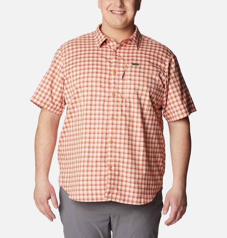 Men's Silver Ridge Utility Lite Novelty Short Sleeve Shirt - Extended size, Color: Desert Orange Pulaski Plaid, image 1