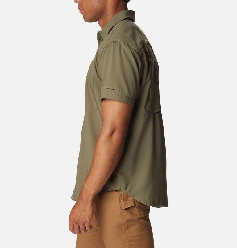 Men's Silver Ridge Utility Lite Short Sleeve Shirt, Color: Stone Green, image 3