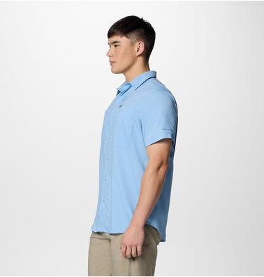 Men's Silver Ridge Utility Lite Short Sleeve Shirt, Color: Ripple Blue, image 7