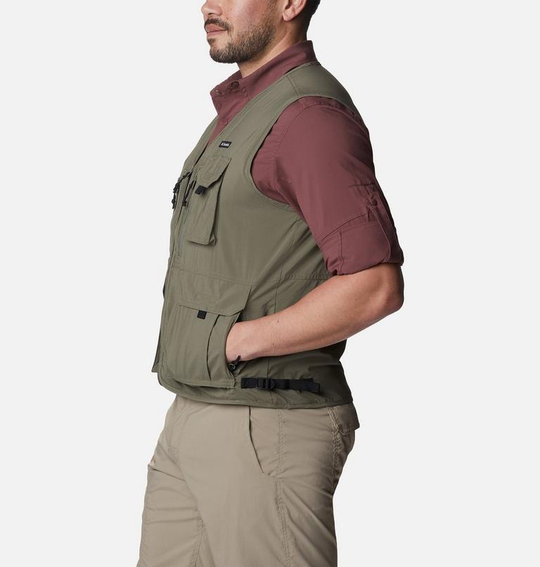 Men's Silver Ridge Utility Vest, Color: Stone Green, image 3