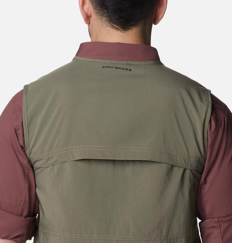 Men's Silver Ridge Utility Vest, Color: Stone Green, image 6