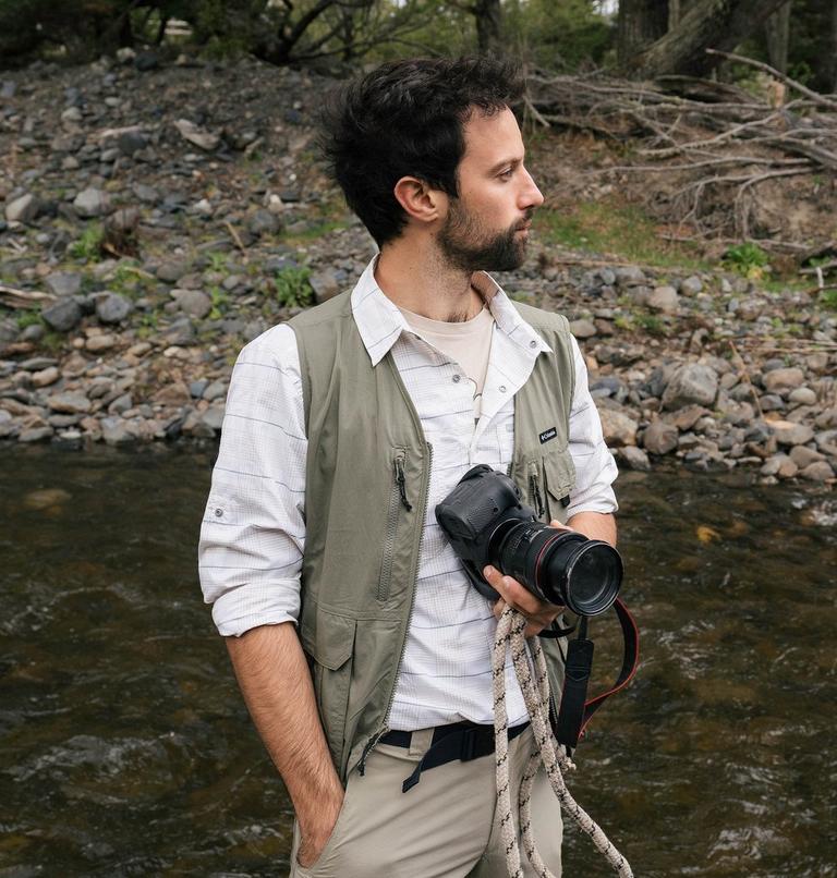 Men's Silver Ridge Utility Vest, Color: Stone Green, image 9