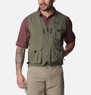 Men's Silver Ridge Utility Vest, Color: Stone Green, image 3