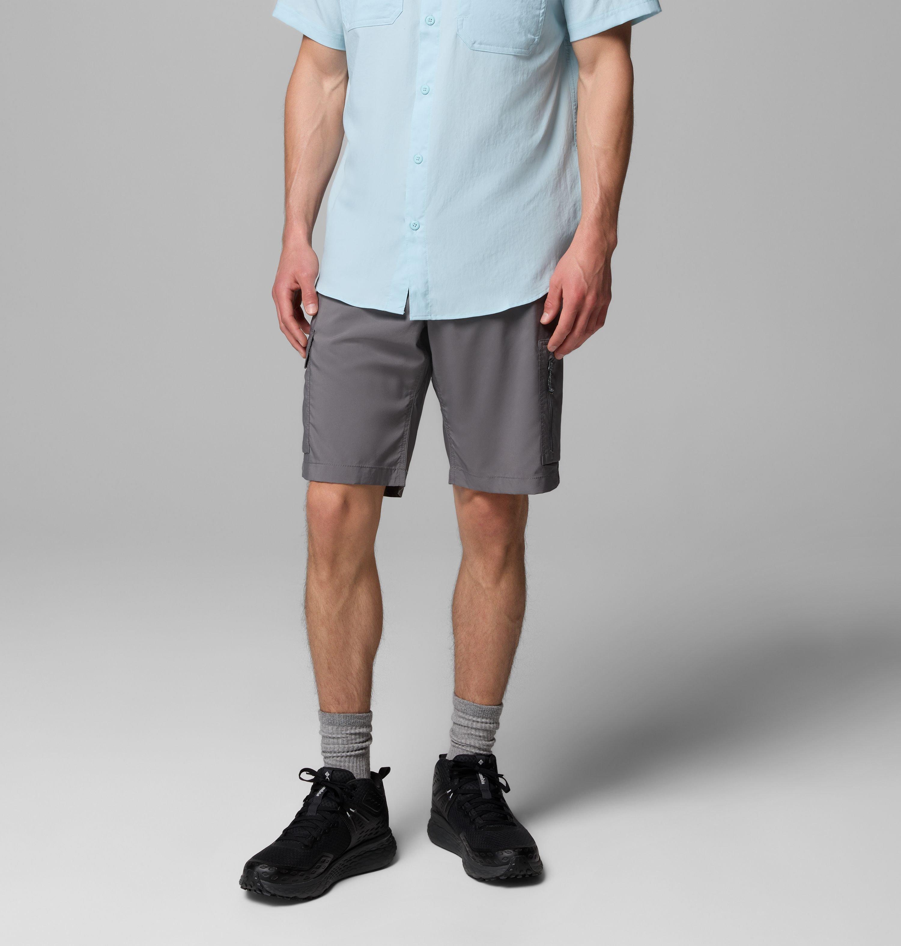 Columbia Sportswear Men's Grey Columbia - Silver Ridge™ Utility Cargo Walking Shorts - City Size 32