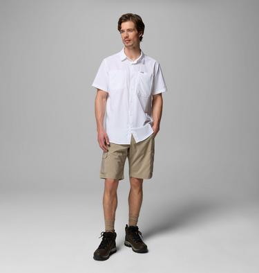 Men's Silver Ridge Utility Cargo Hiking Shorts, Color: Tusk, image 4