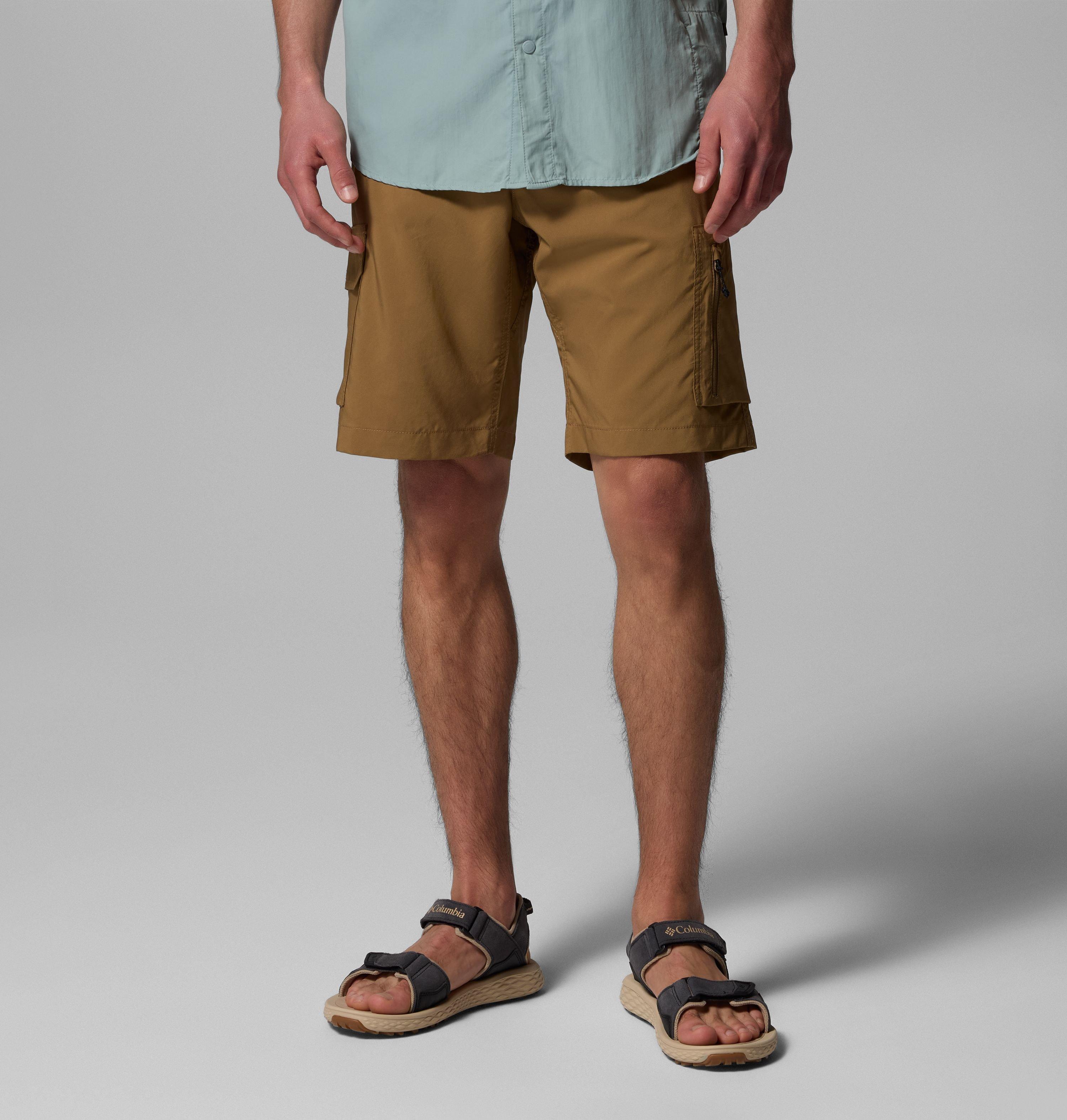 Columbia Sportswear Men's Brown Columbia - Silver Ridge™ Utility Cargo Walking Shorts - Delta Size 34