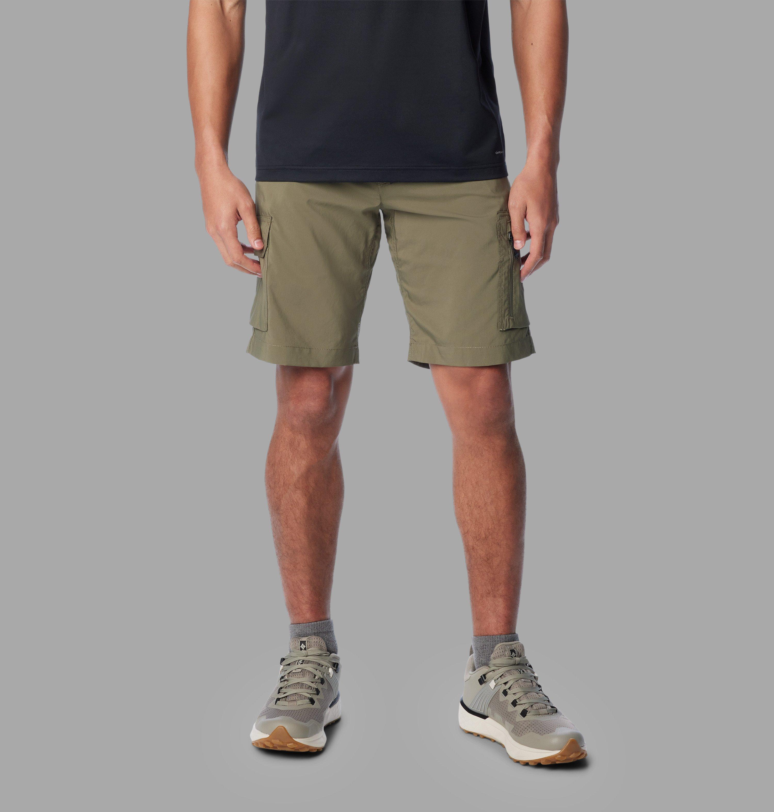 Columbia Sportswear Men's Green Columbia - Silver Ridge™ Utility Cargo Walking Shorts - Stone Size 34