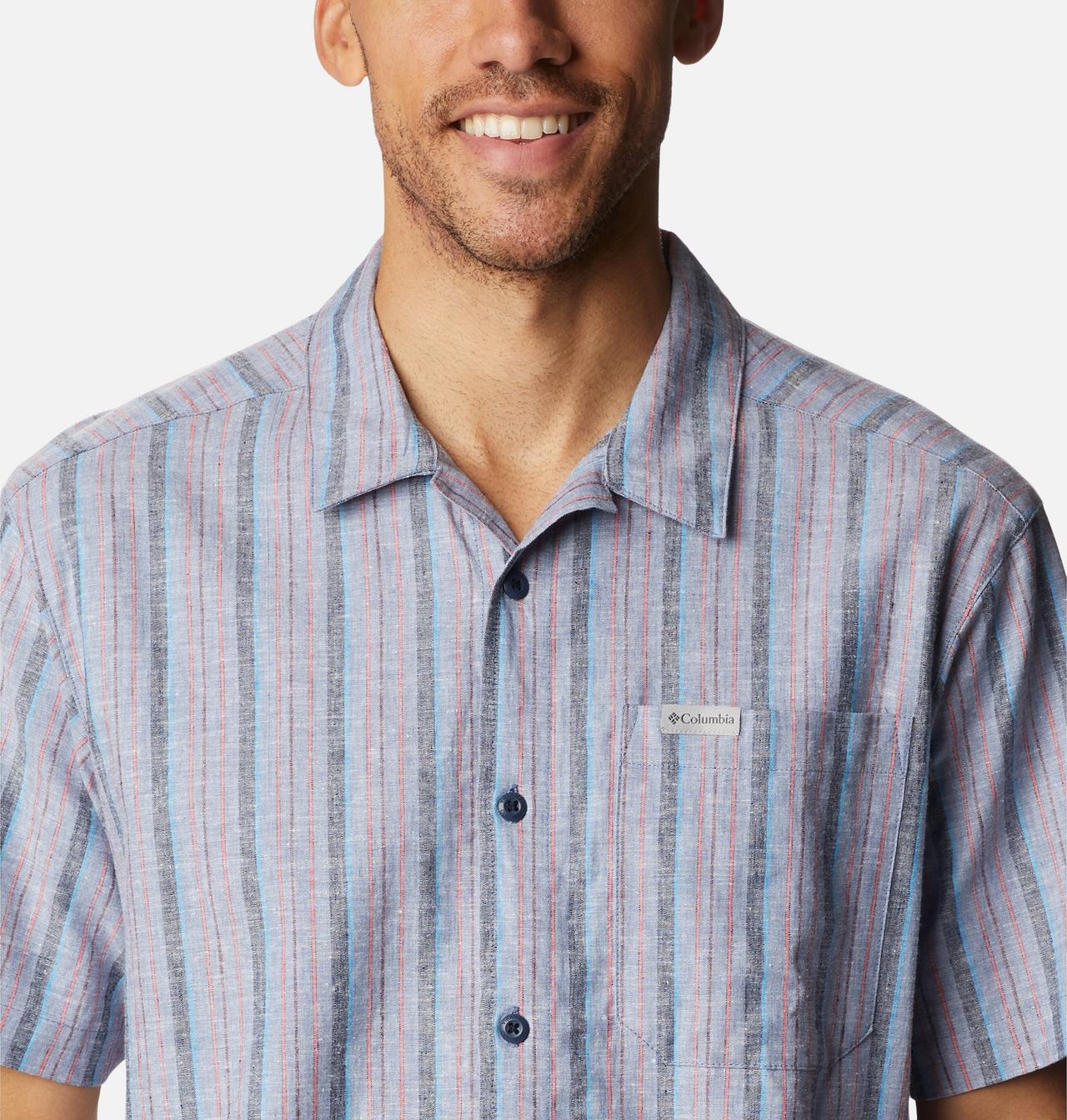 Men's Sage Springs™ Linen Short Sleeve Shirt 4