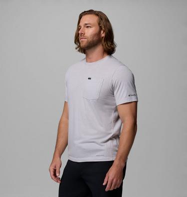 T-shirt Technique Thistletown Hills Pocket Homme, Color: Columbia Grey Heather, image 7