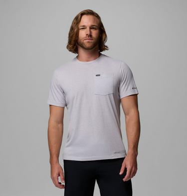Men's Thistletown Hills Pocket Technical T-Shirt, Color: Columbia Grey Heather, image 3