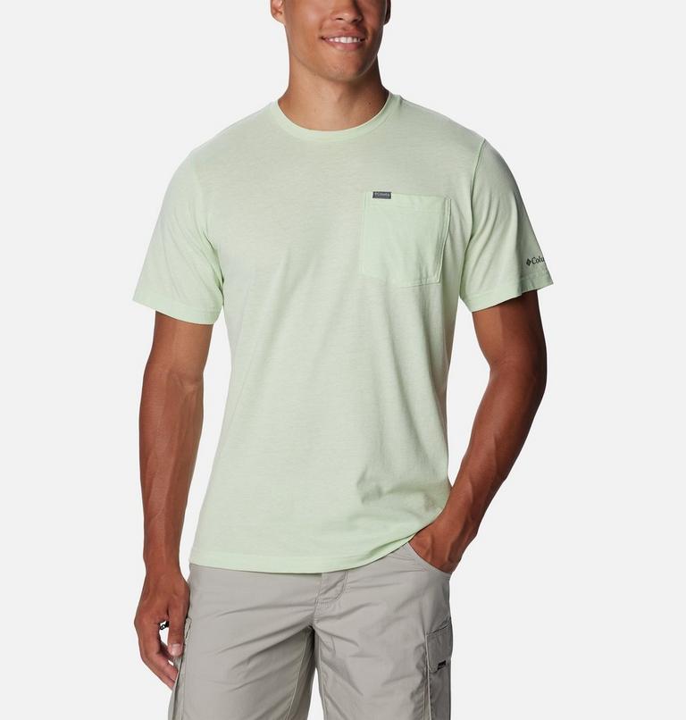 Men's Thistletown Hills Pocket Technical T-Shirt, Color: Sage Leaf Heather, image 1