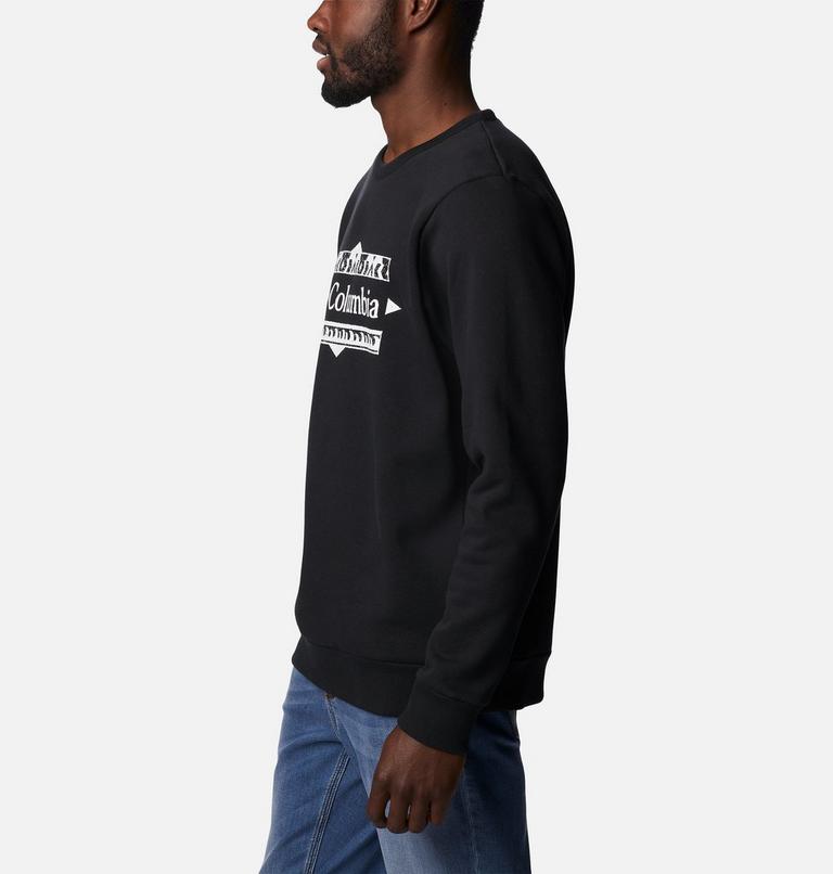 Men's Tumalo Creek Sweatshirt, Color: Black, Bordered CSC, image 3