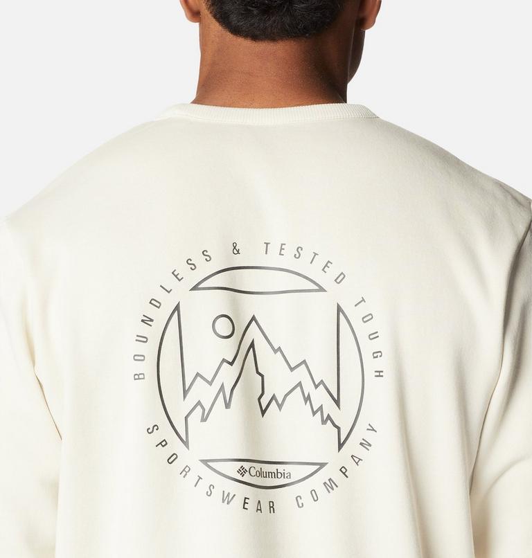 Men's Tumalo Creek Sweatshirt, Color: Chalk, Boundless Graphic, image 5