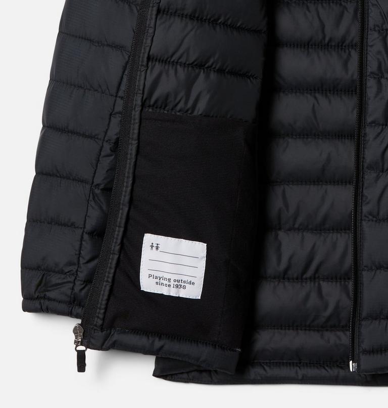 Girl's Silver Falls Insulated Hooded Jacket, Color: Black, image 3