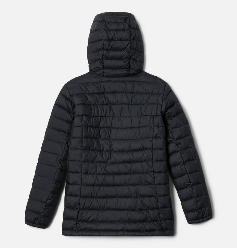 Girl's Silver Falls Insulated Hooded Jacket, Color: Black, image 2