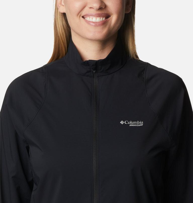Women's Endless Trail Running Windbreaker, Color: Black, image 4