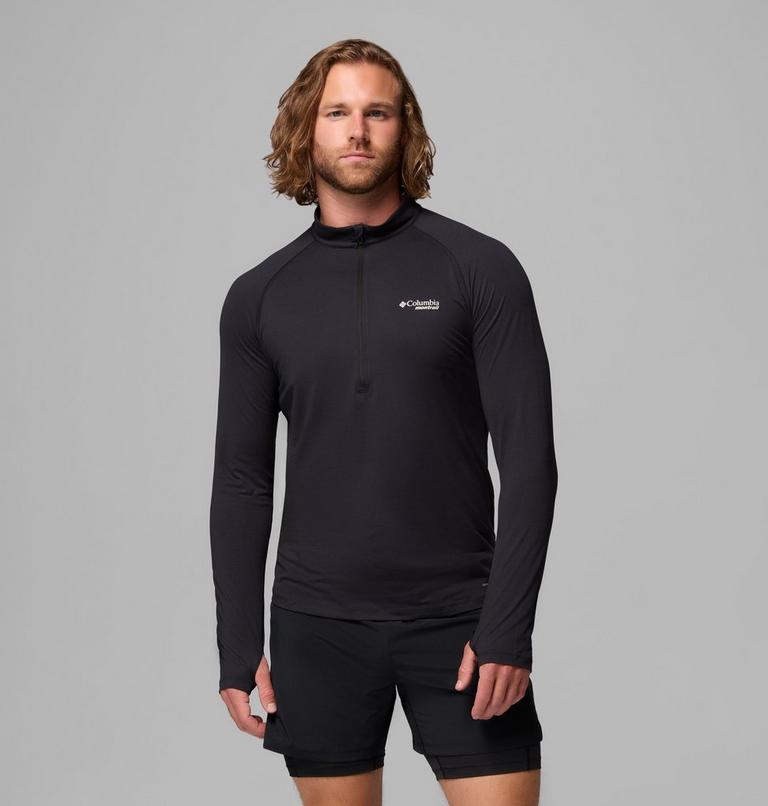 Men's Endless Trail Running Long Sleeve T-Shirt, Color: Black, image 1