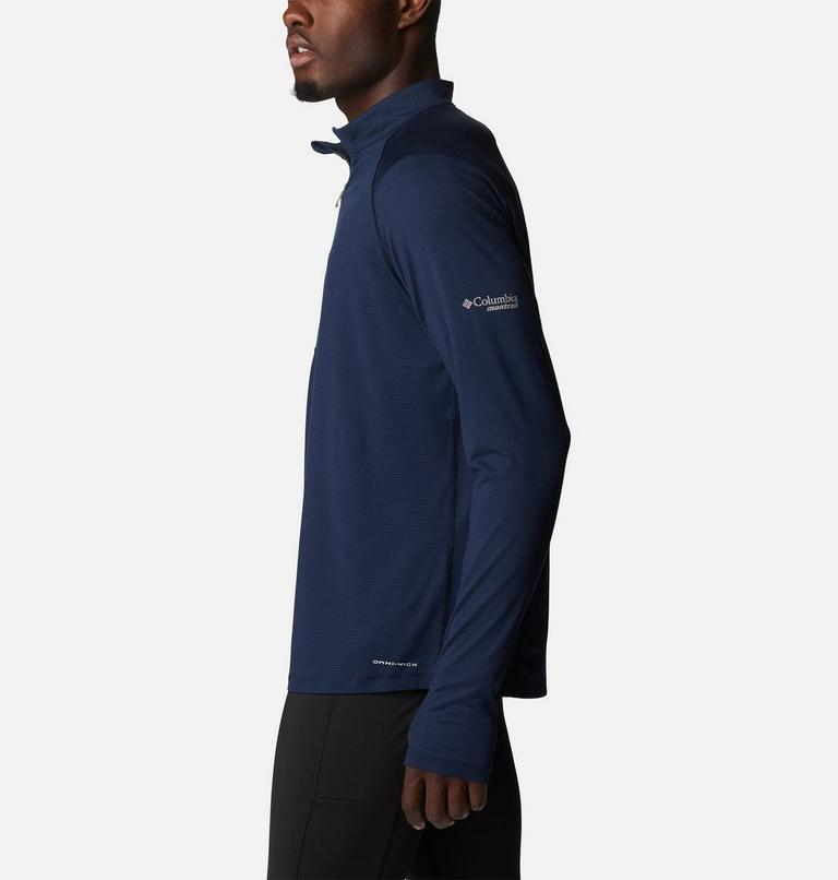 Men's Endless Trail Running Long Sleeve T-Shirt, Color: Collegiate Navy, image 3