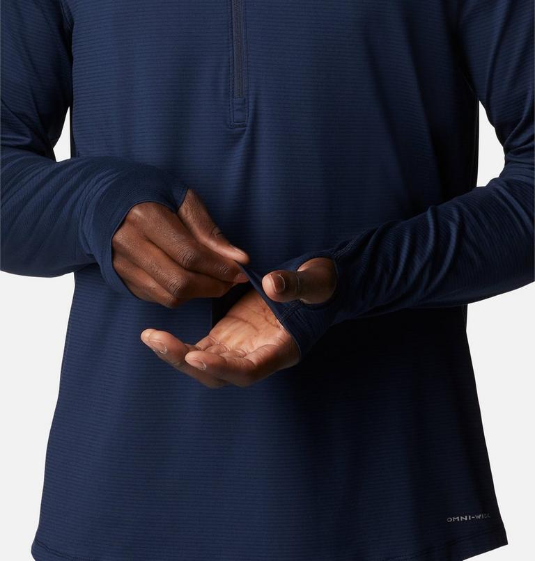 Men's Endless Trail Running Long Sleeve T-Shirt, Color: Collegiate Navy, image 6