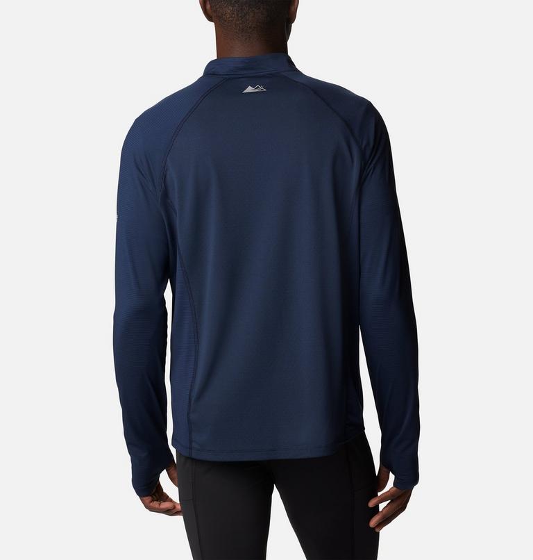 Men's Endless Trail Running Long Sleeve T-Shirt, Color: Collegiate Navy, image 2
