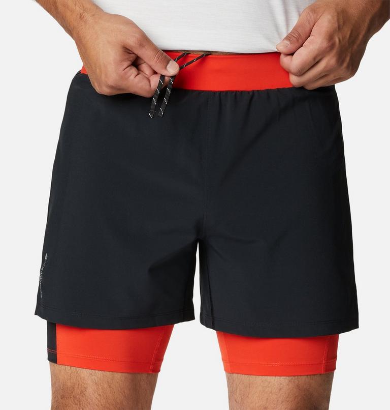 Shorts Endless Trail 2-in-1 Running para hombre, Color: Black, Spicy, image 4