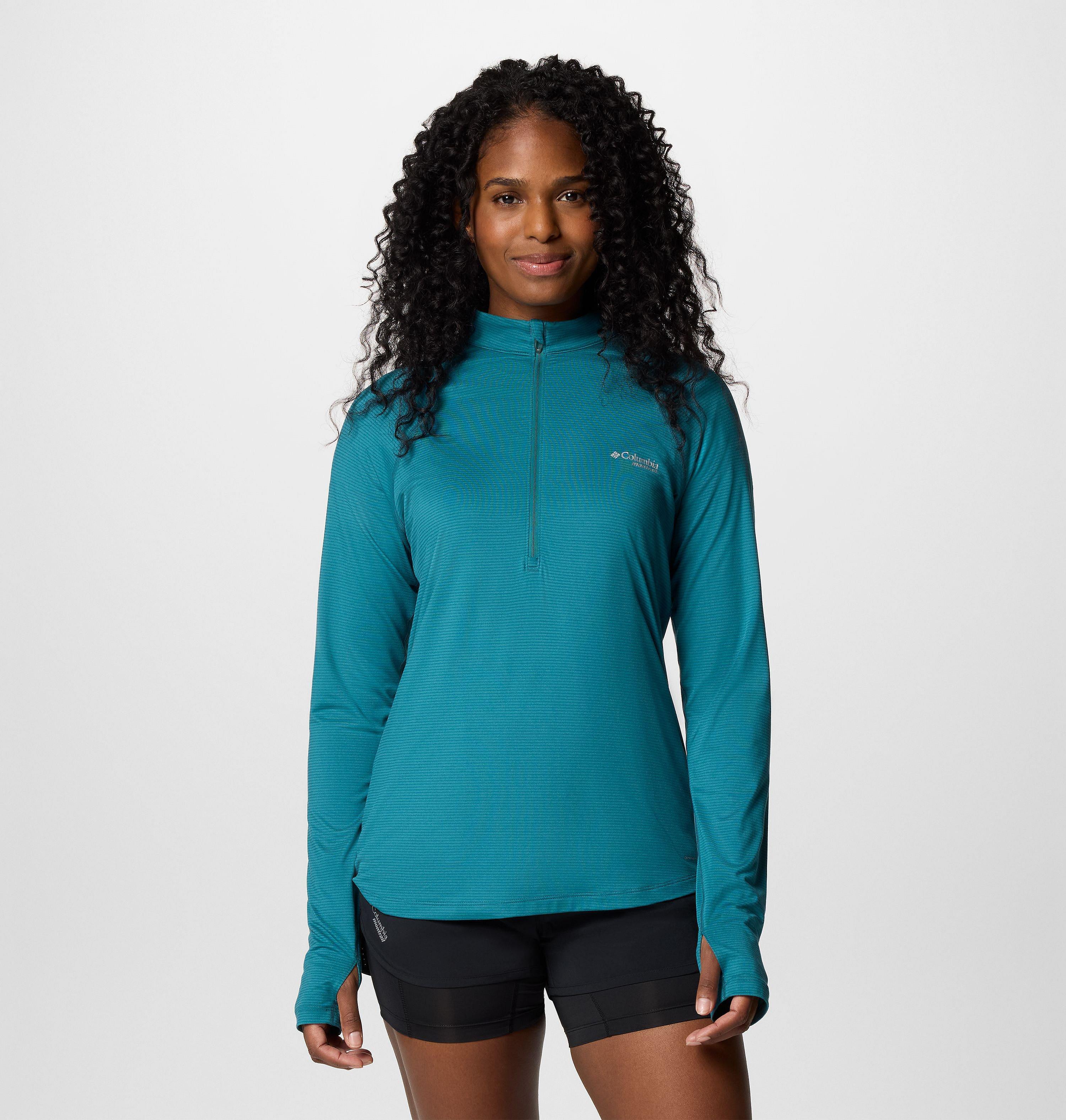 Women's Endless Trail Half Zip Mesh Long Sleeve Shirt | Columbia