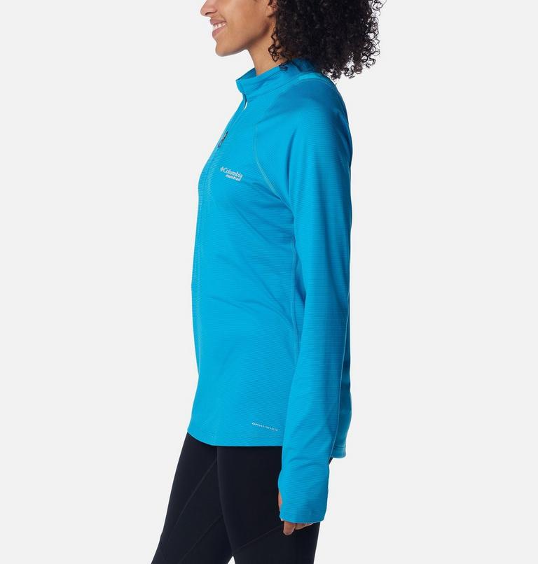 Women's Endless Trail Running Long Sleeve T-Shirt, Color: Ocean Blue, image 3