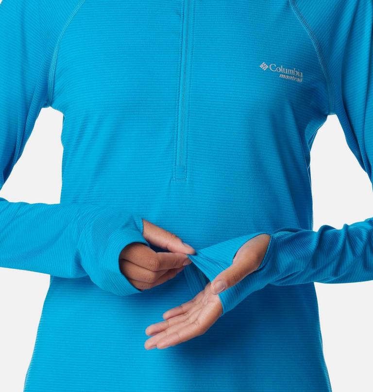 Women's Endless Trail Running Long Sleeve T-Shirt, Color: Ocean Blue, image 6