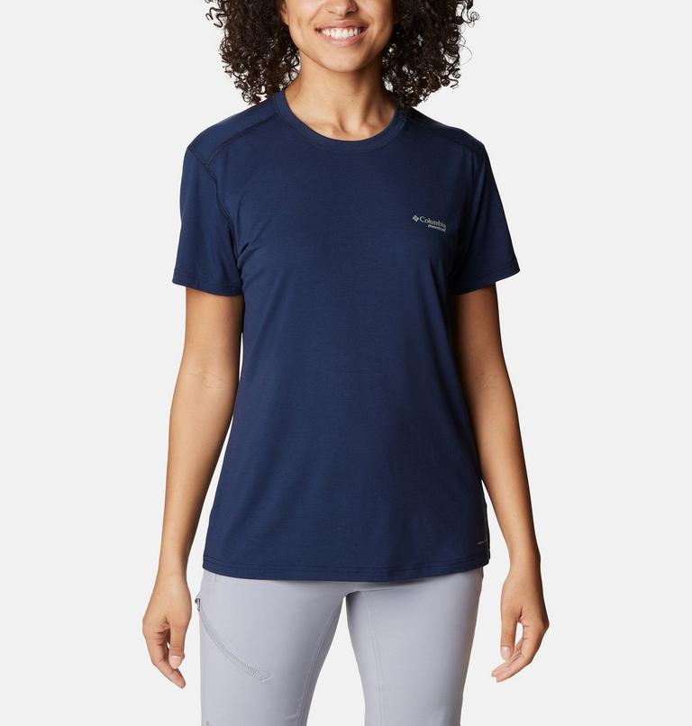 W Endless Trail Running Tech Tee | 464 | M, Color: Collegiate Navy, image 1